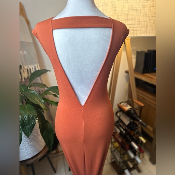 Zara orange classy bodycon dress - Picture 4 of 4